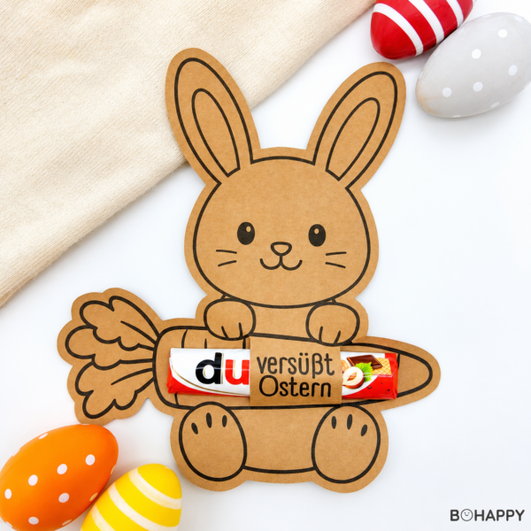 Osterhase mit Duplo Ostergeschenk - PDF Vorlage